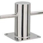 RVS316 Bolder Ø90mm met voetplaat