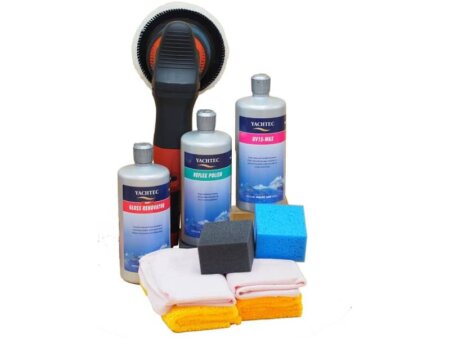 Polyester Poetspakket - Silver met Orbi polijstmachine