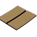 Anti-Slip dekbekleding; berk teak met deknaden-look