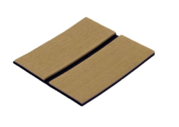 Anti-Slip dekbekleding; berk teak met deknaden-look