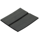 Anti-Slip dekbekleding; zwarte teak met deknaden-look
