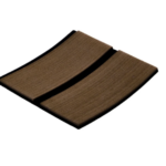 Anti-Slip dekbekleding; naturel teak met deknaden-look