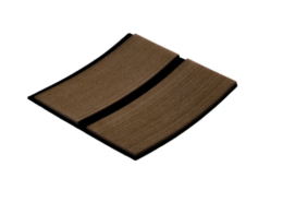 Anti-Slip dekbekleding; naturel teak met deknaden-look