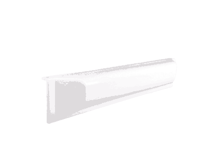 Steigerfender recht 50 x 7 x 10 cm, wit