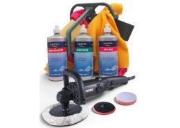 Polyester Poetspakket - Silver met Ferm polijstmachine