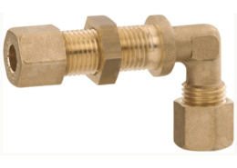 Schotdoorvoer haaks messing 8 mm