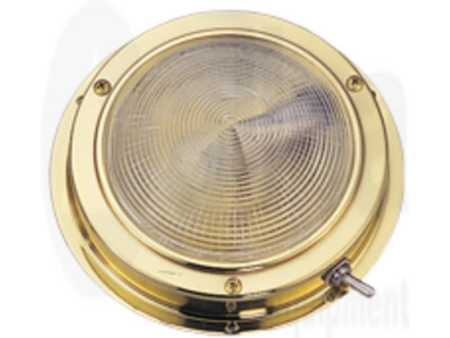 Messing LED-plafondlamp, opbouw, 12V/1,7W, LED 20x5Ø