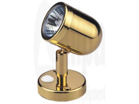 LED mini leeslamp messing gelakt