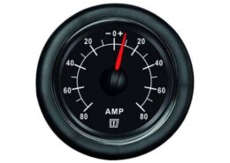Ampèremeter Vetus zwart 80A 12/24V