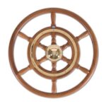 Stazo stuurwiel type 02 teak/messing 60cm
