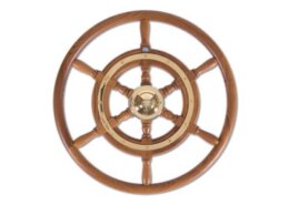 Stazo stuurwiel type 02 teak/messing 60cm