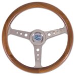 Stazo stuurwiel type 56 teak/rvs 35cm