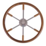 Stazo hoepelstuurwiel type 20 rvs/teak 60cm