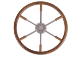 Stazo hoepelstuurwiel type 20 rvs/teak 60cm