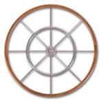 Stazo hoepelstuurwiel type 15 rvs/teak 90cm