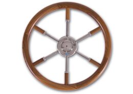 Stazo stuurwiel type 17 rvs/teak 45cm