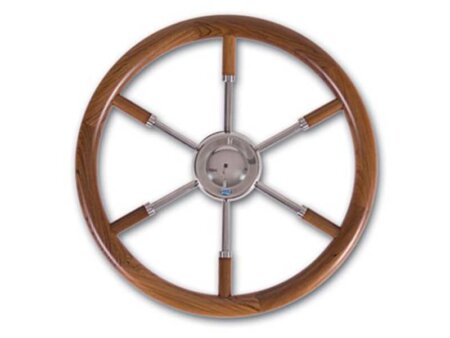 Stazo stuurwiel type 17 rvs/teak 45cm