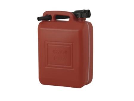 Kunststof Jerrycan 10 Liter met Schenktuit – 300x315x180 mm