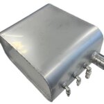 RVS verticale brandstoftank 50 ltr