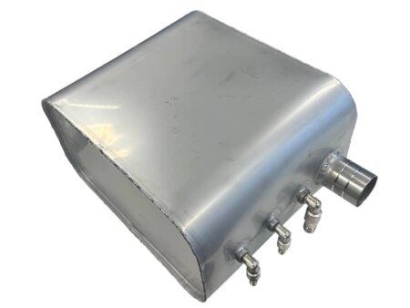 RVS verticale brandstoftank 50 ltr