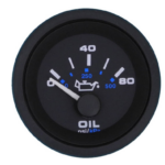 Veethree Premier Pro Oliedrukmeter 2'' Zwart – 0-80 PSI