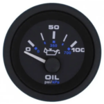 Veethree Argent Pro Oliedrukmeter 2'' Wit – 0-100 PSI