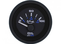 Veethree Argent Pro Oliedrukmeter 2'' Wit – 0-100 PSI