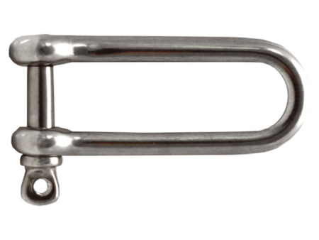 D-sluiting RVS316 lang 8 mm