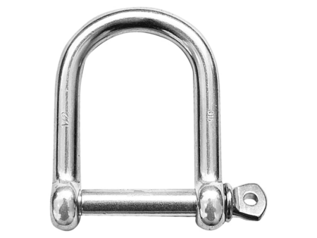 D-sluiting RVS316 breed 8 mm