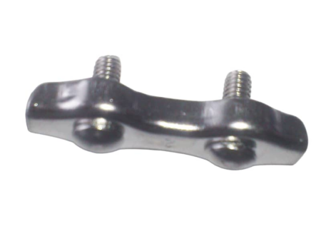 RVS staaldraadklem 6mm plat