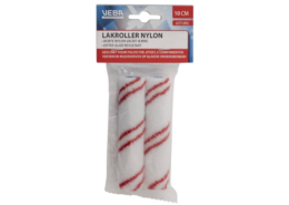 Verfrol nylon 10cm 6mm vacht (2 stuks)
