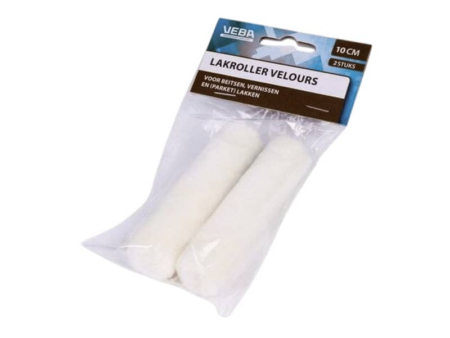 Verfrol velours 10cm (2 stuks)
