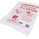 Afdekfolie extra sterk transparant 4x4m
