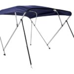 Biminitop Deluxe 246 - 260 cm breed - 4 bogen - navy