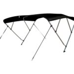 Biminitop Deluxe 246 - 260 cm breed - 4 bogen - zwart