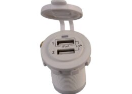 USB stopcontact dubbel wit