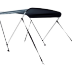 Biminitop Deluxe 110 - 130 cm breed - 2 bogen - navy