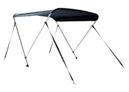 Biminitop Deluxe 110 - 130 cm breed - 2 bogen - navy