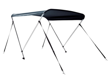 Biminitop Deluxe 110 - 130 cm breed - 2 bogen - navy
